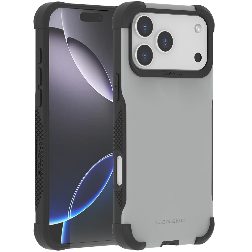 מגן כיסוי קשיח עבור Gripcase iPhone 17 Pro Max &lrm;Legend iPhone 17 Pro Max אפור