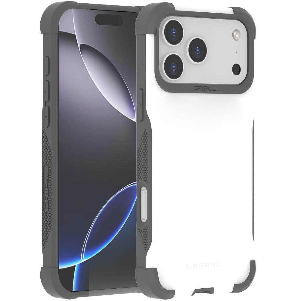 מגן כיסוי קשיח עבור Gripcase iPhone 17 Pro Max &lrm;Legend iPhone 17 Pro Max לבן
