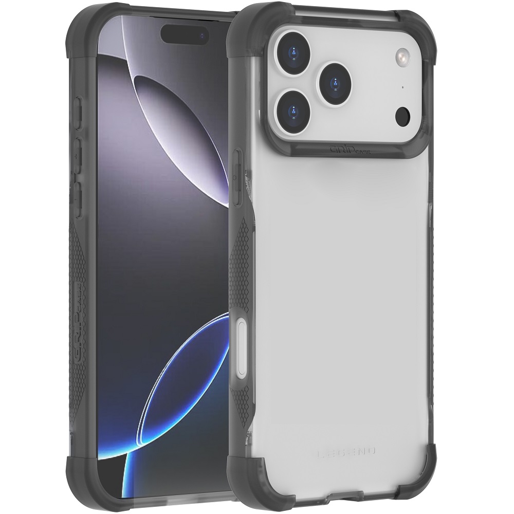 מגן כיסוי קשיח עבור Gripcase iPhone 17 Pro Max &lrm;Legend iPhone 17 Pro Max אפור בהיר
