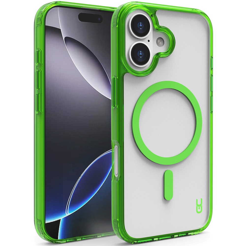 מגן כיסוי קשיח שקוף תומך magsafe עבור gripcase iphone 17