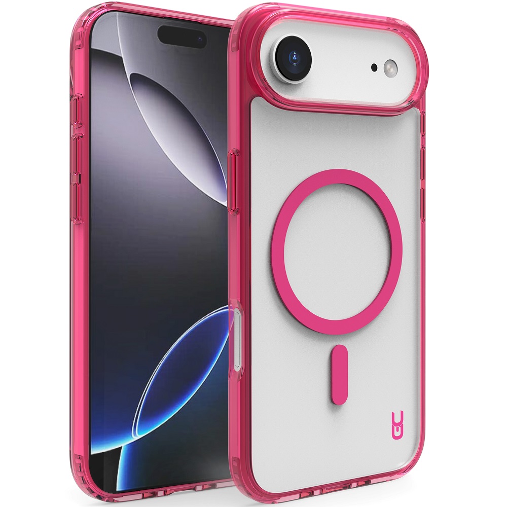 מגן כיסוי קשיח שקוף תומך magsafe עבור gripcase iphone 17 air