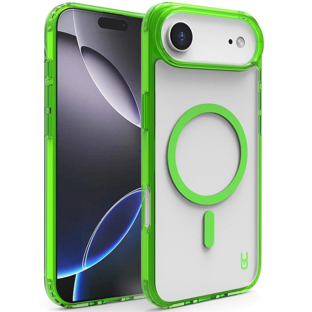 מגן כיסוי קשיח שקוף תומך magsafe עבור gripcase iphone 17 air