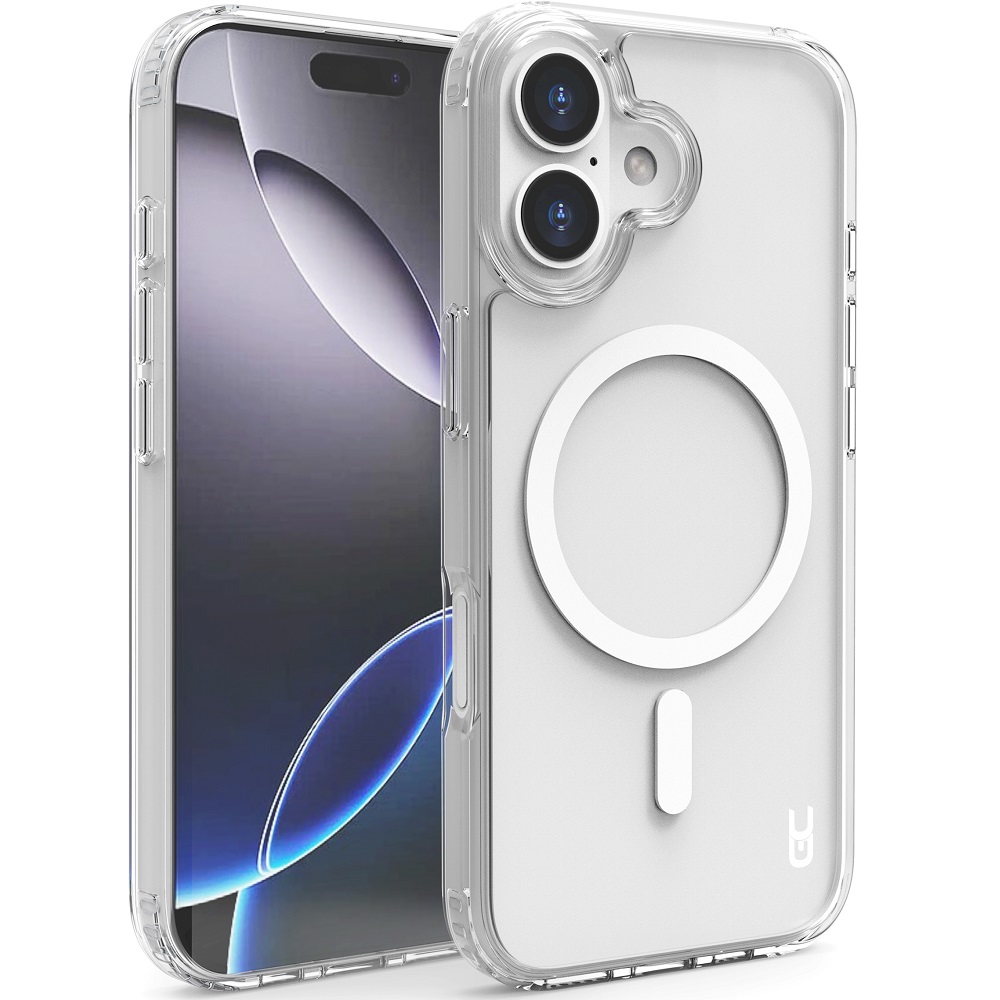 מגן כיסוי קשיח שקוף תומך MagSafe עבור Gripcase iPhone 17 &lrm;Crystal MagSafe iPhone 17 שקוף