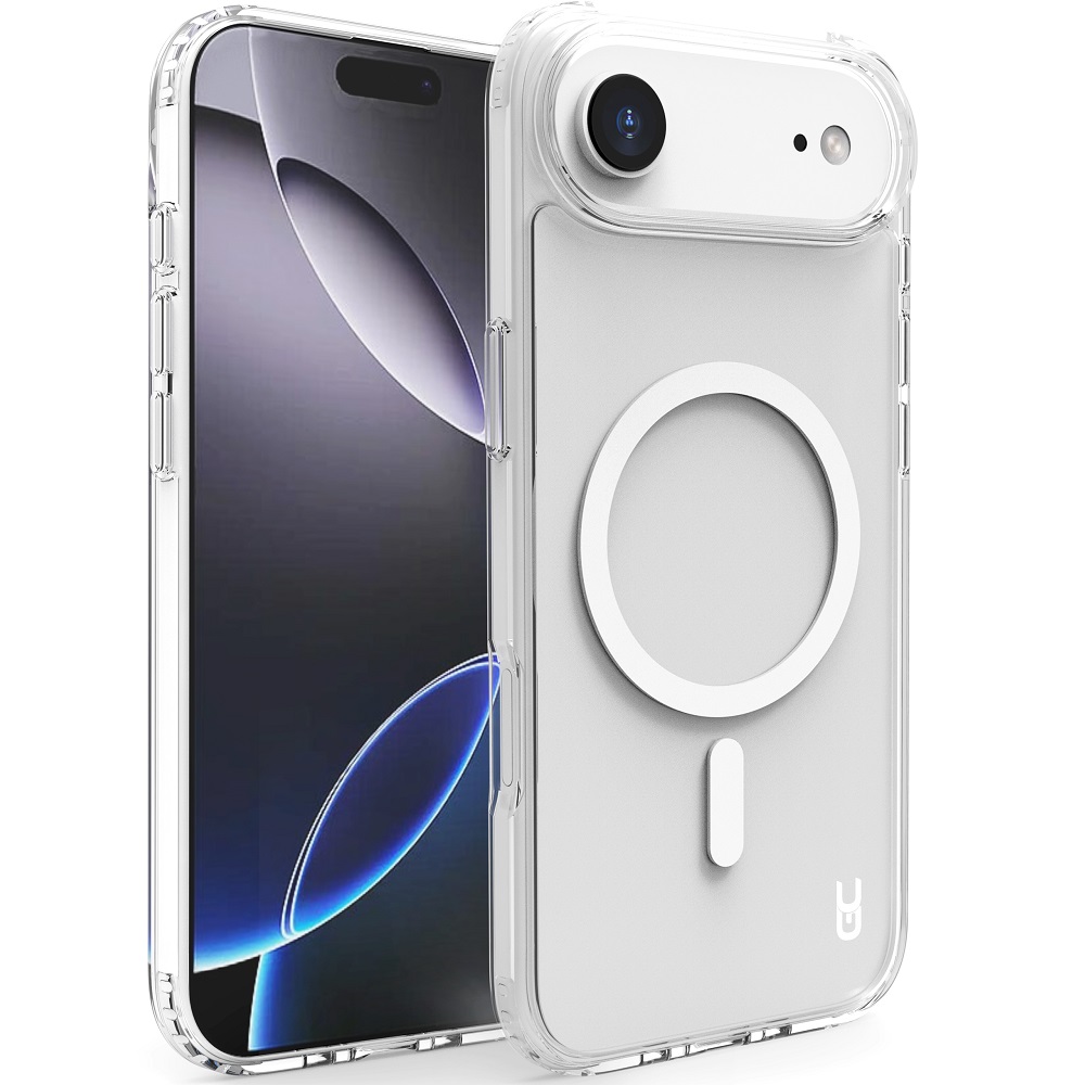 מגן כיסוי קשיח שקוף תומך magsafe עבור gripcase iphone 17 air