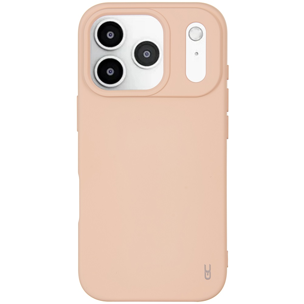 מגן כיסוי סיליקון עבור Gripcase iPhone 17 Pro &lrm;Soft iPhone 17 Pro ורוד בהיר (Nude)