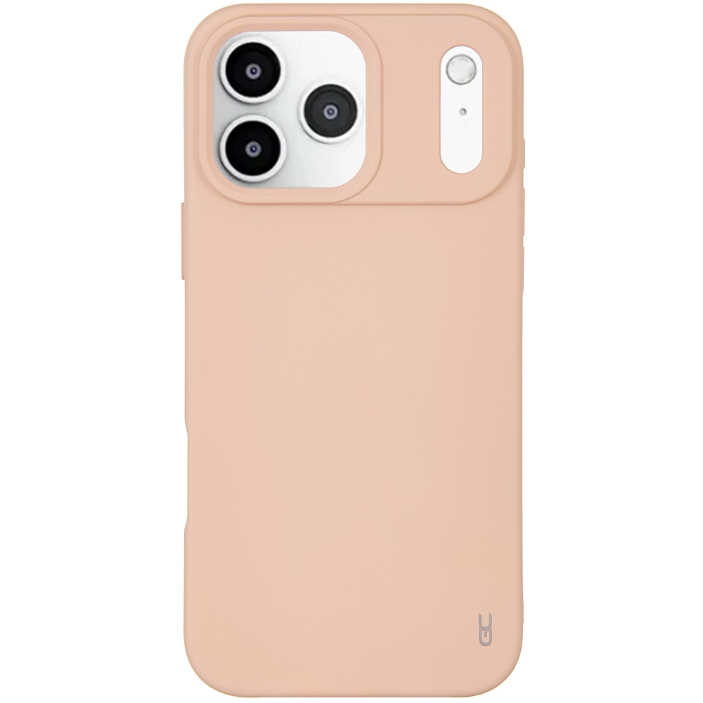 מגן כיסוי סיליקון עבור Gripcase iPhone 17 Pro Max &lrm;Soft iPhone 17 Pro Max ורוד בהיר (Nude)