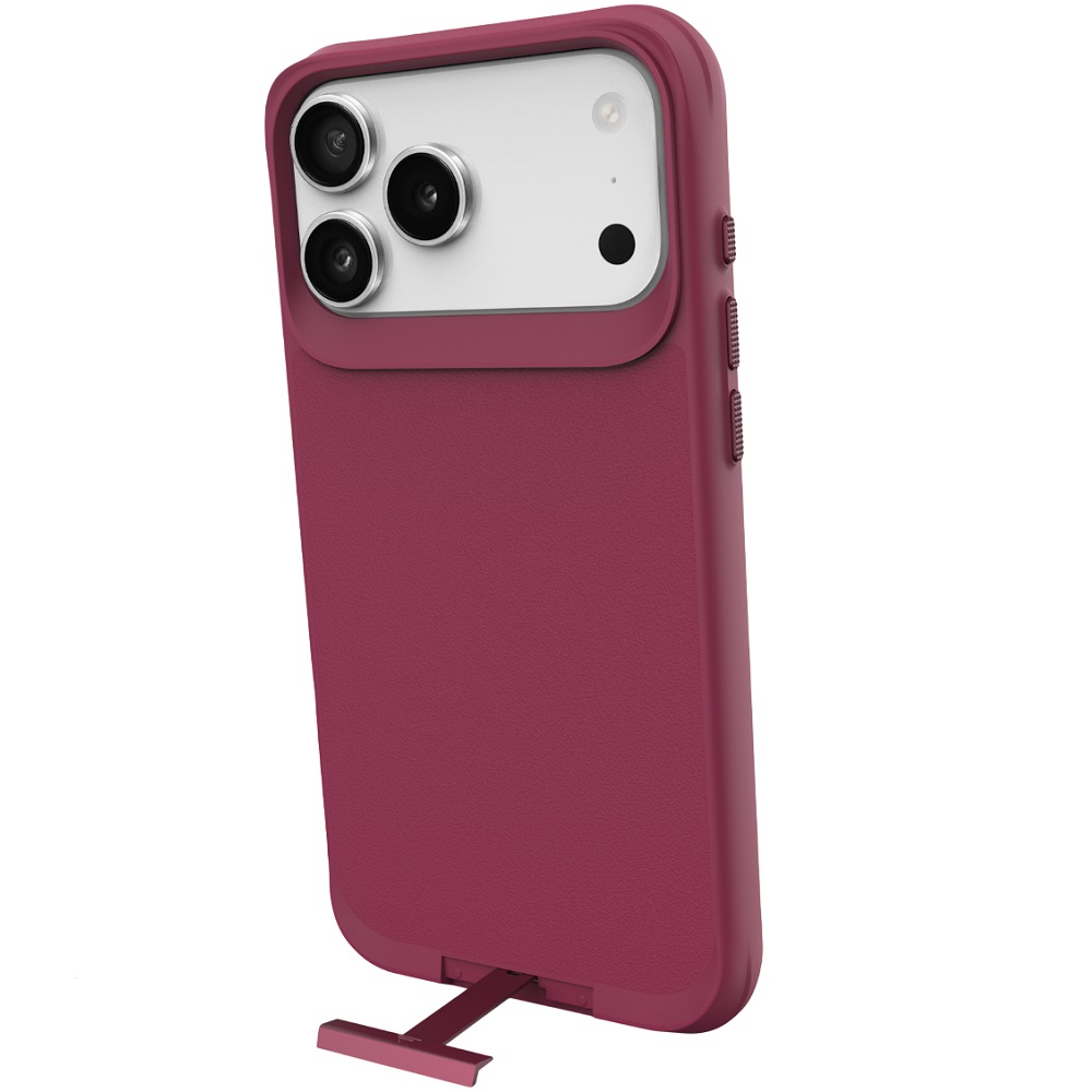 מגן כיסוי קשיח תומך MagSafe עבור Gripcase iPhone 17 Pro &lrm;Matrix iPhone 17 Pro בורדו יין