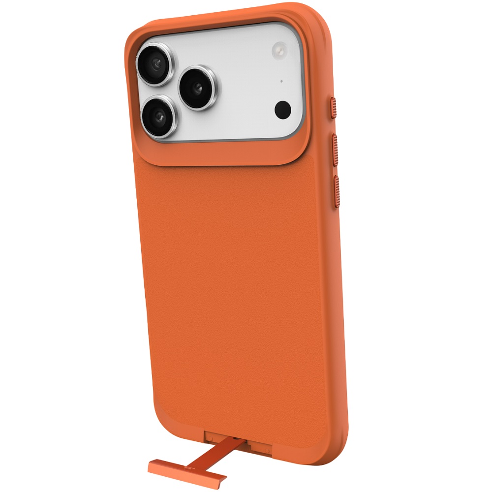 מגן כיסוי קשיח תומך MagSafe עבור Gripcase iPhone 17 Pro &lrm;Matrix iPhone 17 Pro כתום