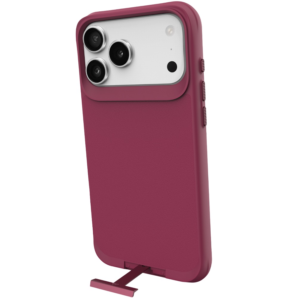 מגן כיסוי קשיח תומך MagSafe עבור Gripcase iPhone 17 Pro Max &lrm;Matrix iPhone 17 Pro Max בורדו יין
