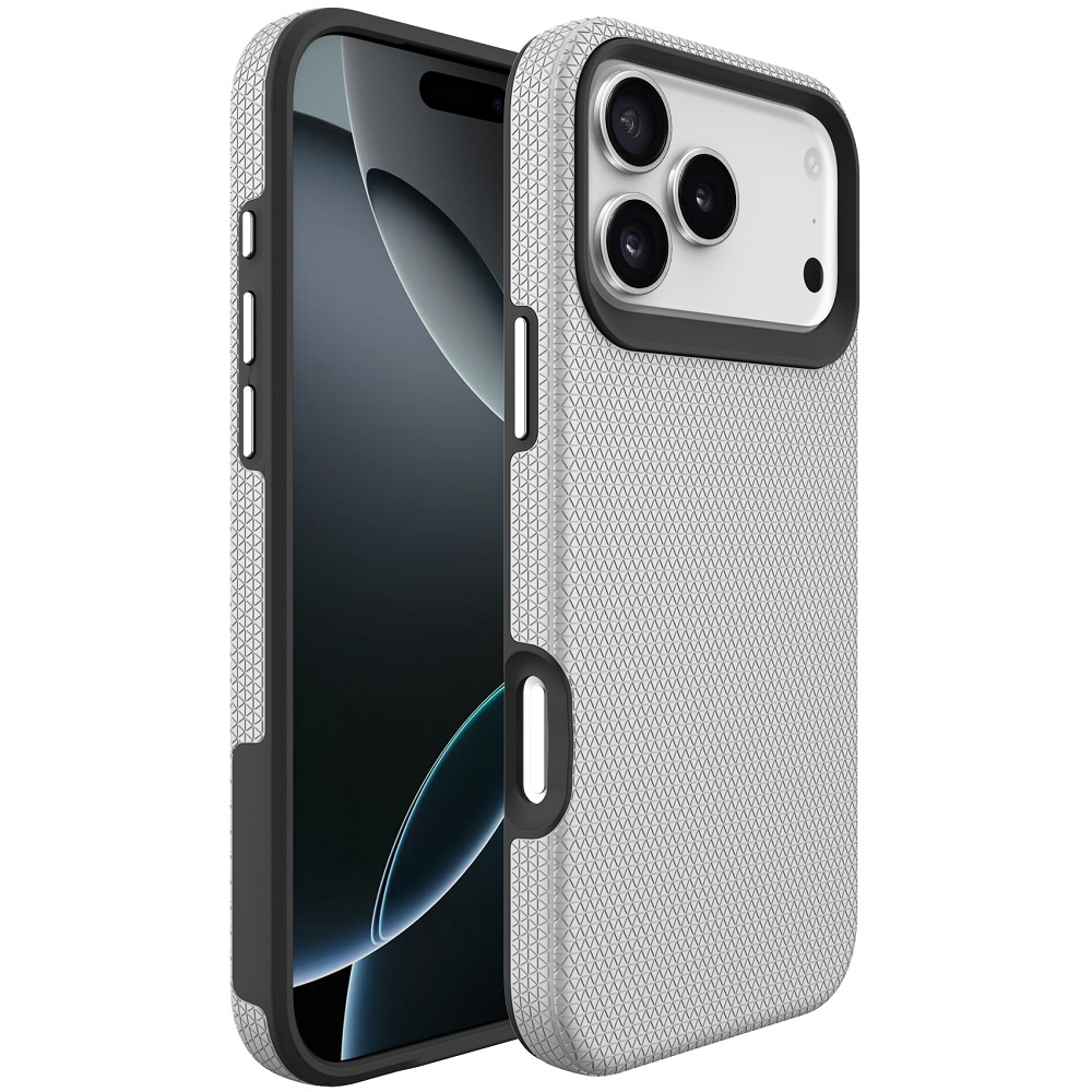 מגן כיסוי קשיח עבור Gripcase iPhone 17 Pro &lrm;Flex iPhone 17 Pro כסוף