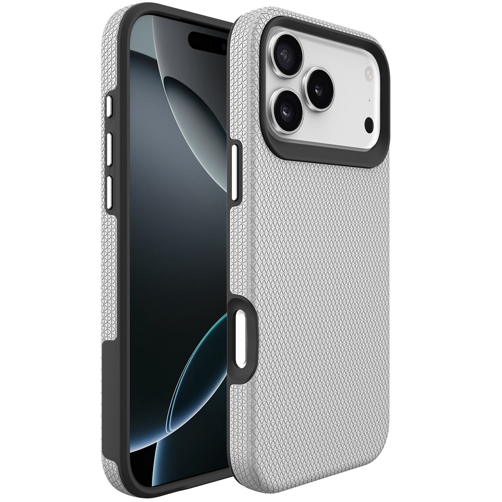 מגן כיסוי קשיח עבור Gripcase iPhone 17 Pro Max &lrm;Flex iPhone 17 Pro Max כסוף