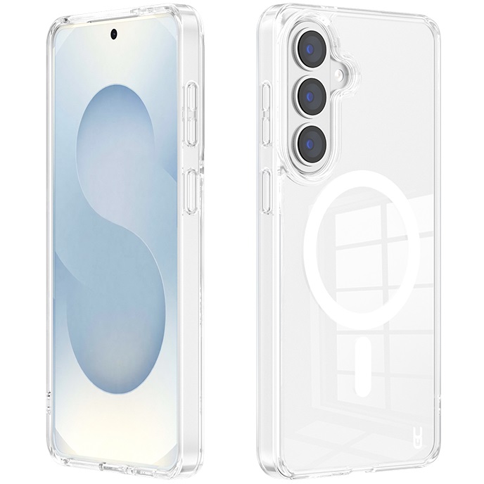 כיסוי אחורי קשיח לסמארטפון Gripcase &lrm;Crystal MagSafe - Samsung S26 Plus שקוף