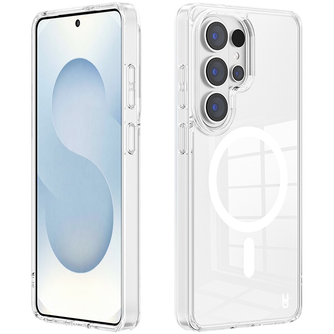 כיסוי אחורי קשיח לסמארטפון Gripcase &lrm;Crystal MagSafe - Samsung S26 Ultra שקוף