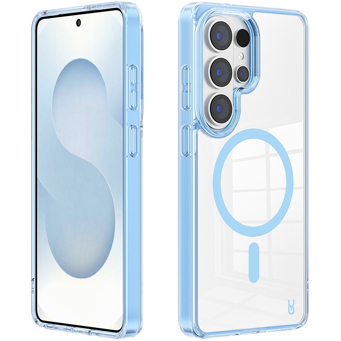 כיסוי אחורי קשיח לסמארטפון Gripcase &lrm;Crystal MagSafe - Samsung S26 Ultra כחול