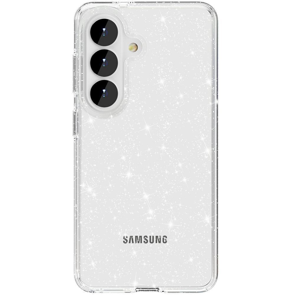 כיסוי אחורי קשיח לסמארטפון Gripcase &lrm;Crystal Glitter - Samsung S26 שקוף מנצנץ