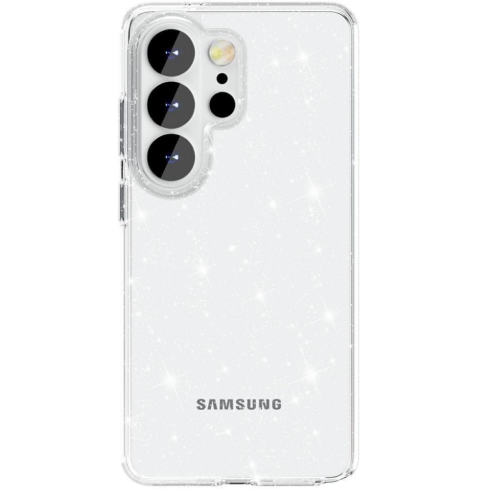 כיסוי אחורי קשיח לסמארטפון Gripcase &lrm;Crystal Glitter - Samsung S26 Ultra שקוף מנצנץ
