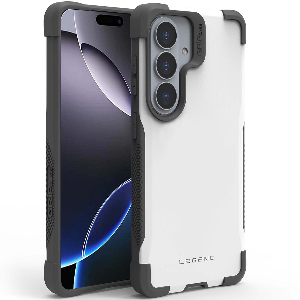 כיסוי אחורי קשיח לסמארטפון Gripcase &lrm;Legend - Samsung S26 לבן