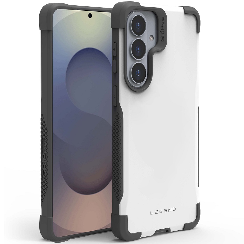 כיסוי אחורי קשיח לסמארטפון Gripcase &lrm;Legend - Samsung S26 Plus לבן