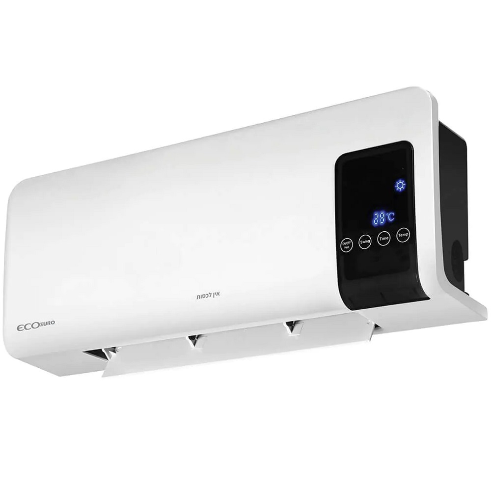 מזגנית חימום לתלייה כולל שלט רחוק eco euro 2000w