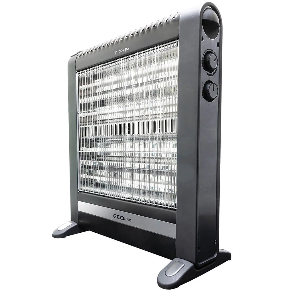 תנור חימום קוורץ - 4 גופי חימום eco euro 2400w