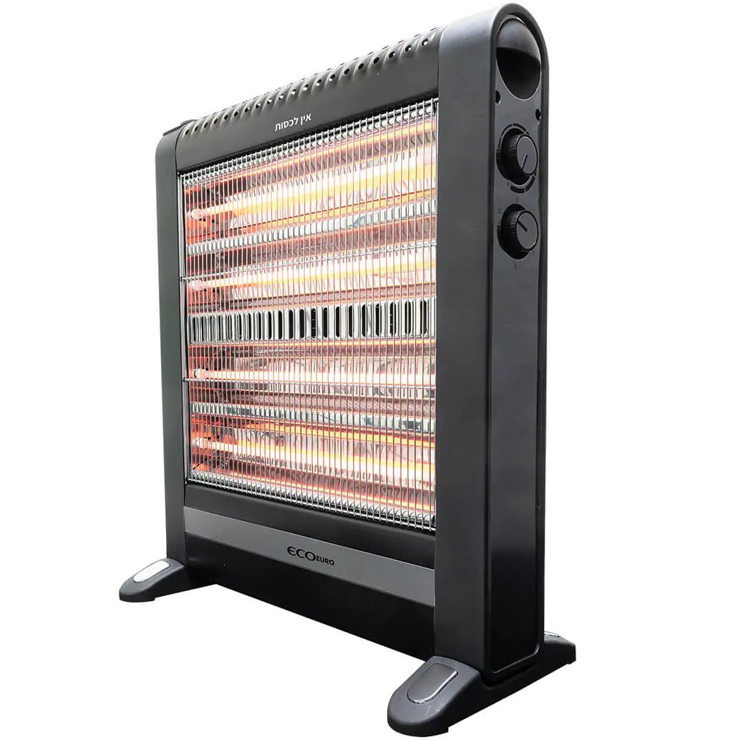 תמונה של תנור חימום קוורץ - 4 גופי חימום eco euro 2400w
