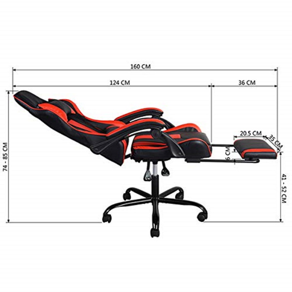 כסא גיימינג כולל הדום נשלף homax