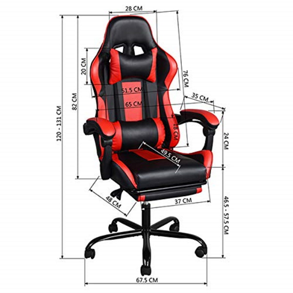 כסא גיימינג כולל הדום נשלף homax