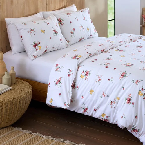 סט מצעי כותנה פרקל למיטה זוגית 160/200 home style