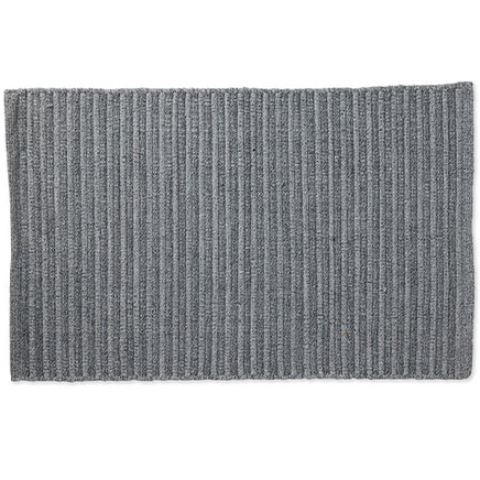 שטיח בד מעוצב Home Style &lrm;פסים 50/80 - אפור כהה