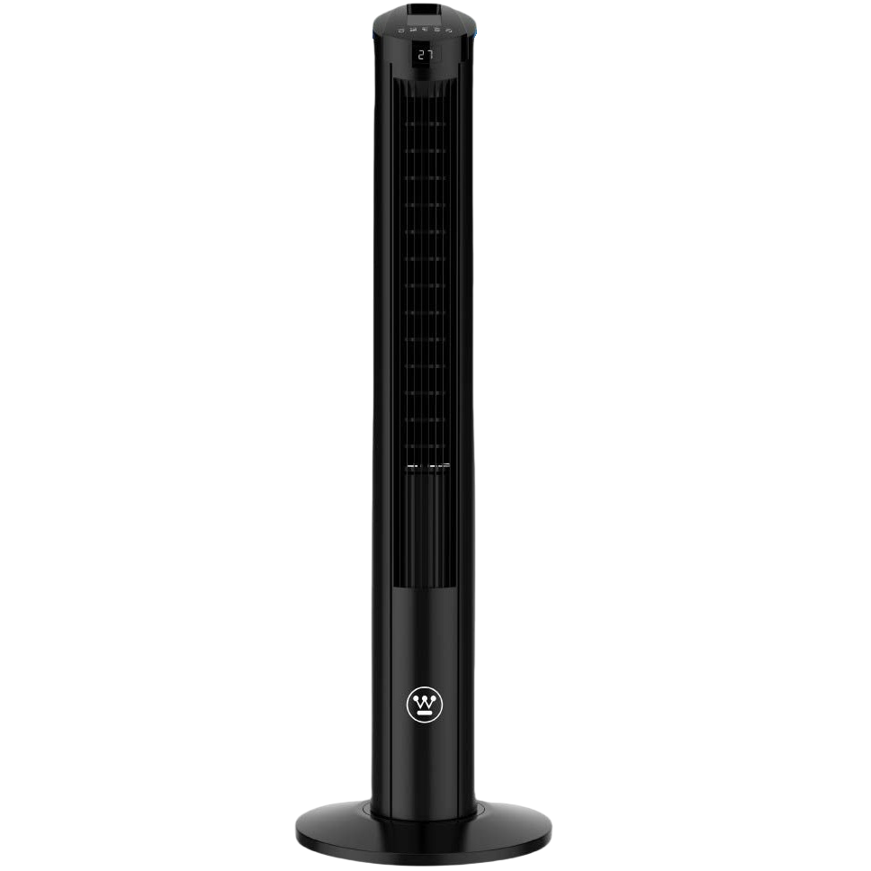 מאוורר מגדל דיגיטלי כולל שלט Westinghouse &lrm;Brisk - שחור