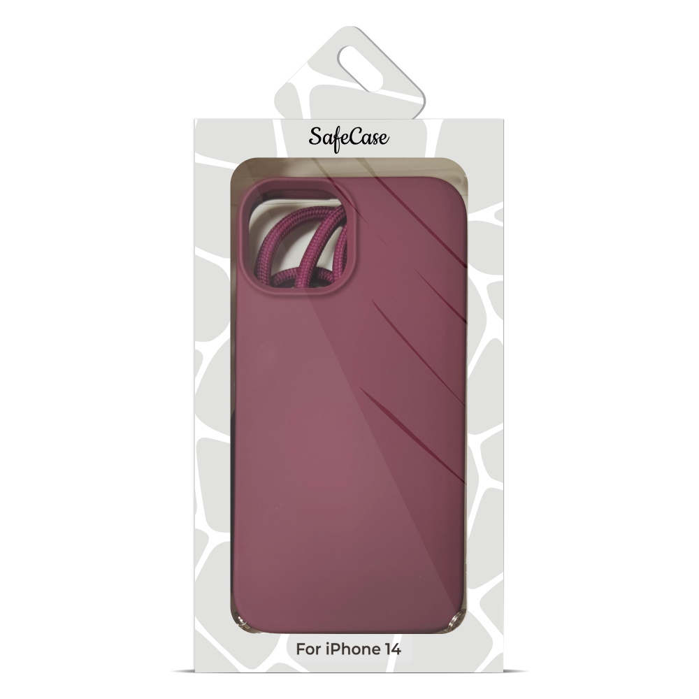iphone 14 - lanyard case אדום essentials