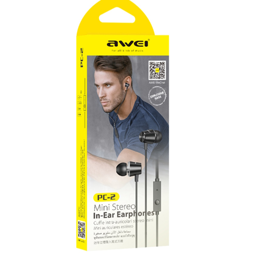 aux pc-2 שחור awei