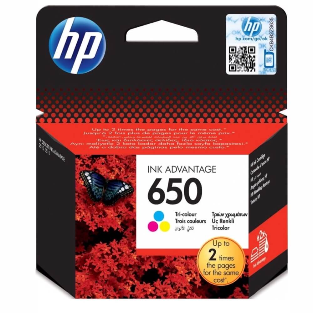 ראש דיו צבעוני מקורי HP &lrm;CZ102AE 650