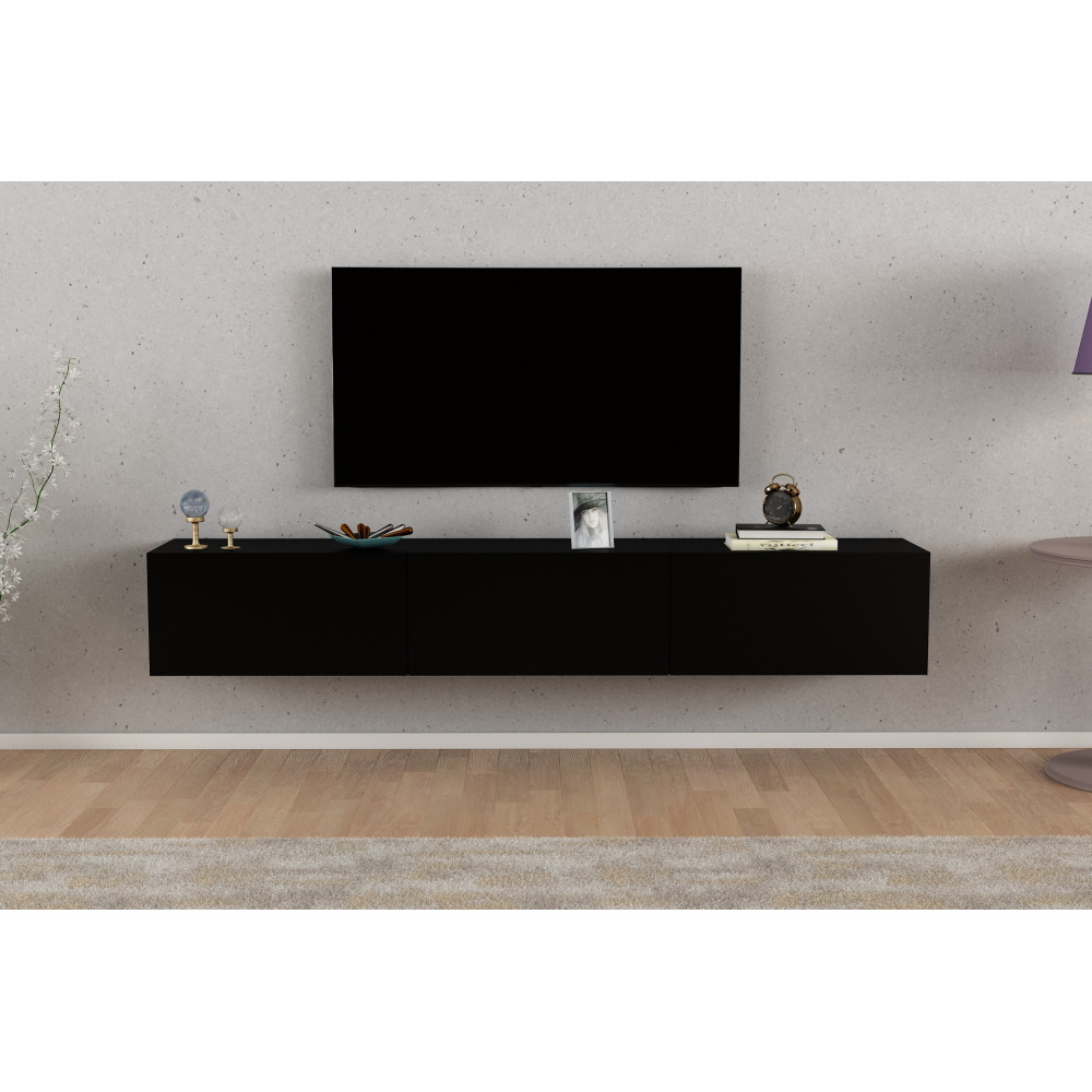 מזנון צף מעוצב Tudo Design &lrm;Andey שחור