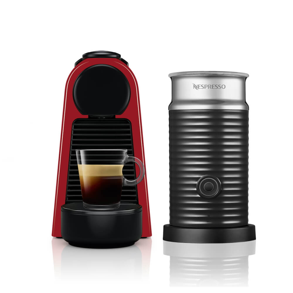 תמונה של מכונת קפה ומקציף nespresso