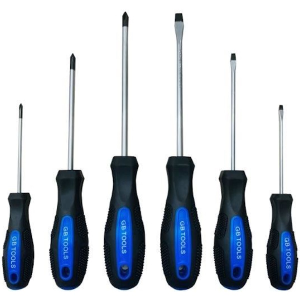 סט 6 מברגים שטוח ופיליפס GBNOR &lrm;811500ROC