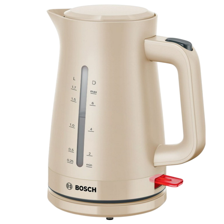 קומקום נירוסטה 1.7 ליטר Bosch &lrm;TWK3M127 בז