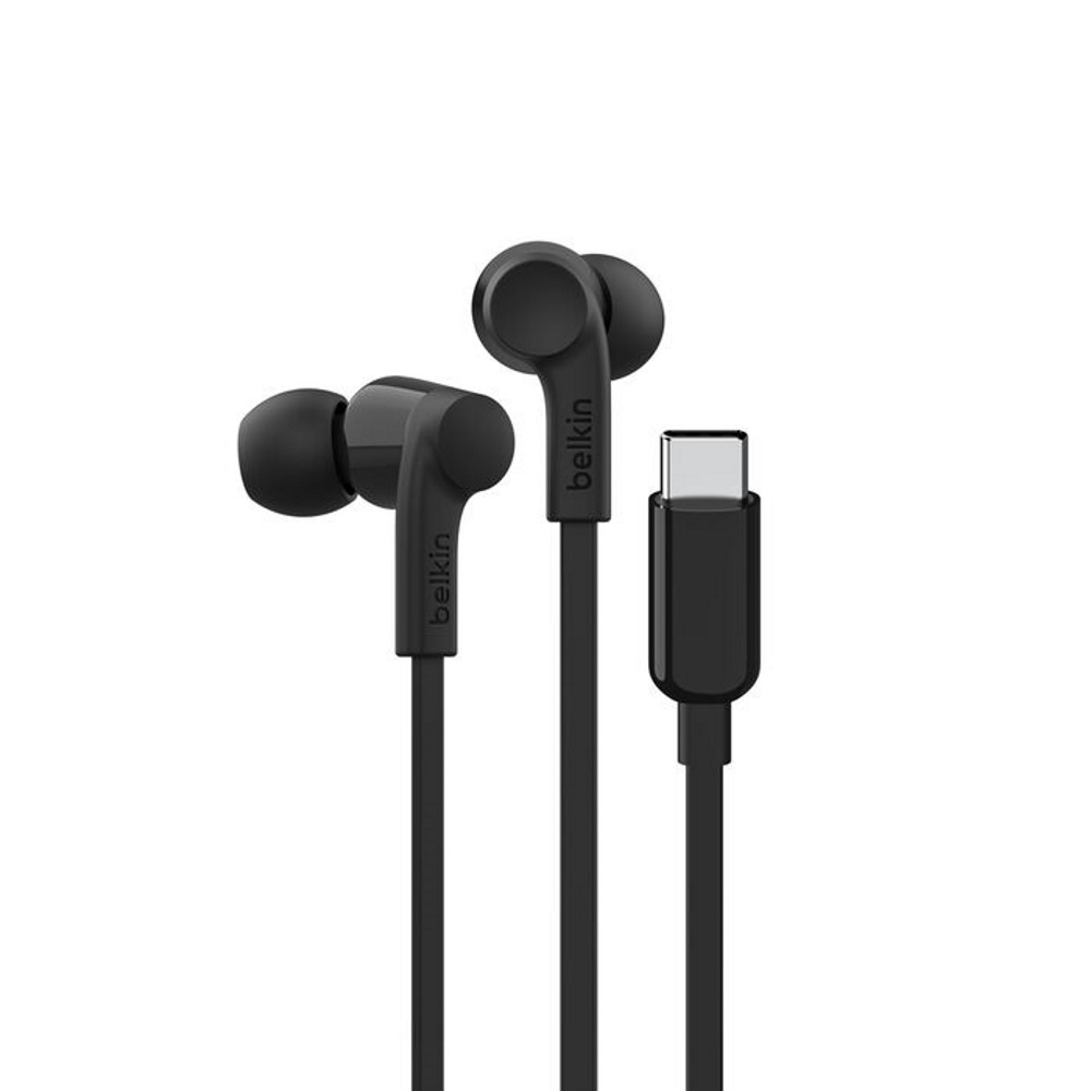 אוזניות חוטיות Belkin &lrm;SoundForm שחור