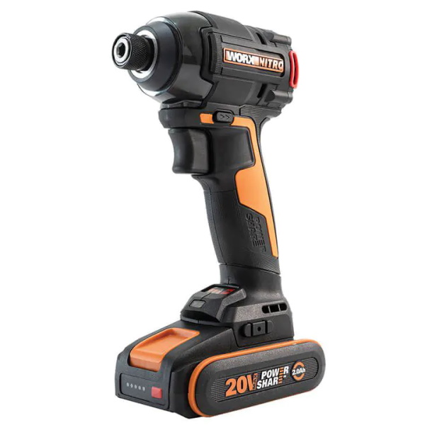 מברגת אימפקט 20V כולל סוללה 2A ומטען Worx &lrm;WX265