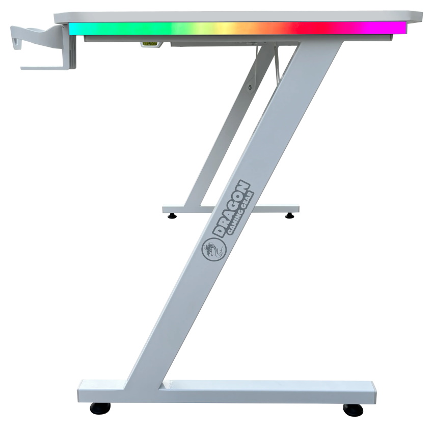תמונה של שולחן גיימינג כולל תאורה dragon smart tech rgb
