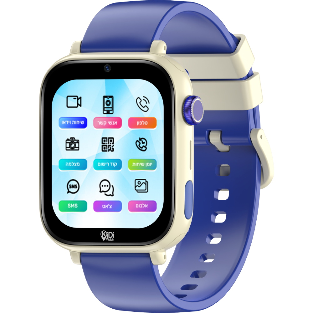 שעון חכם לילדים כולל סים מובנה Kidiwatch &lrm;KIDI PRO 5 4G - בנים