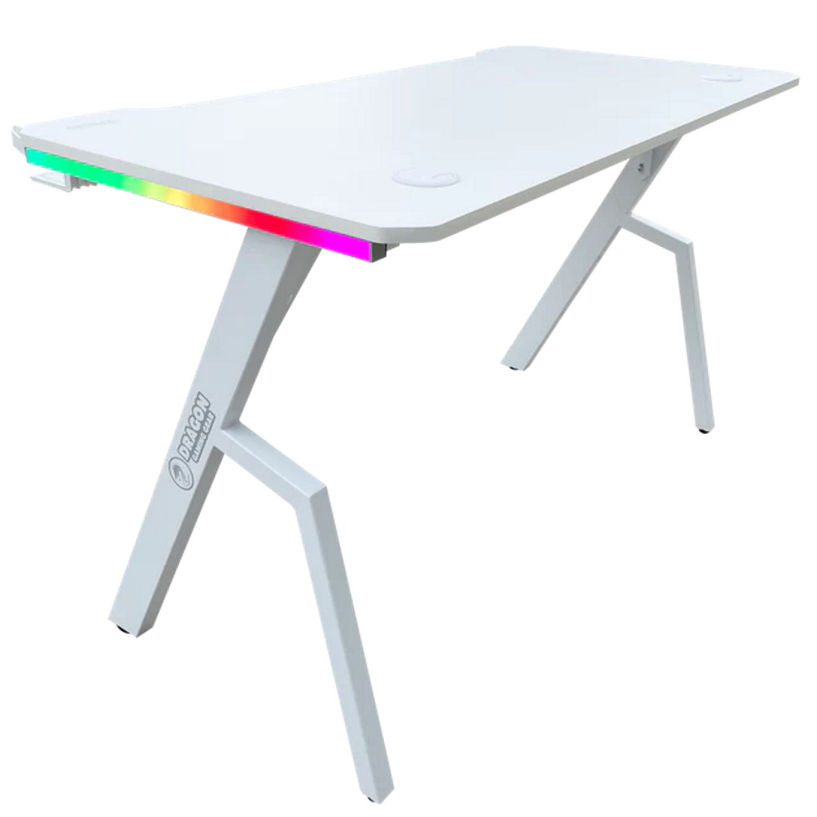 שולחן גיימינג כולל תאורה dragon smart tech rgb