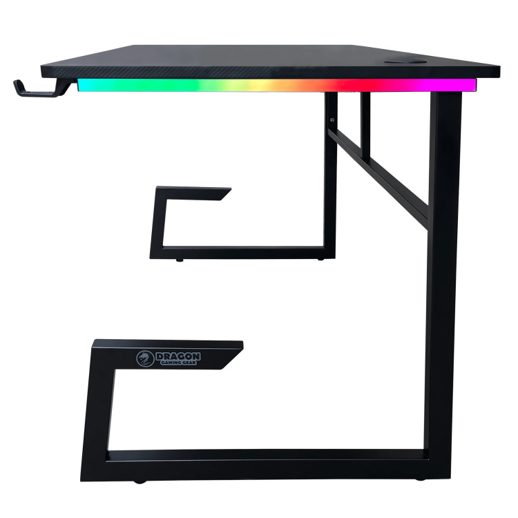 שולחן גיימינג כולל תאורה dragon rgb