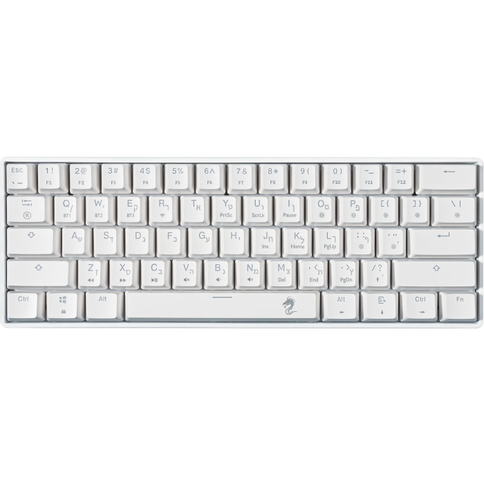 מקלדת מכנית מיני אלחוטית כולל תאורת dragon rgb