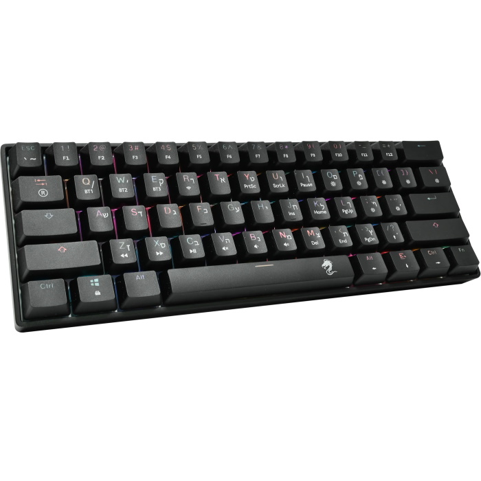 מקלדת מכנית מיני אלחוטית כולל תאורת dragon rgb