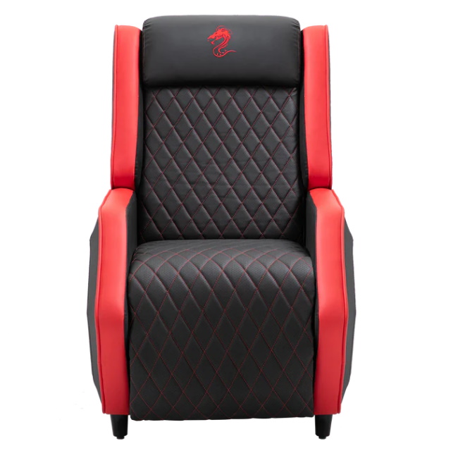 pro gaming sofa dlx שחור משולב אדום dragon