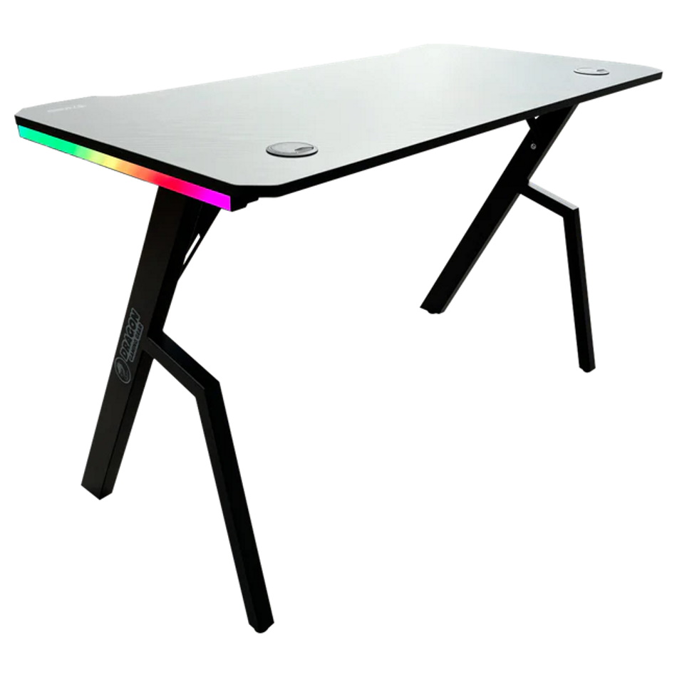 שולחן גיימינג כולל תאורה dragon smart tech rgb
