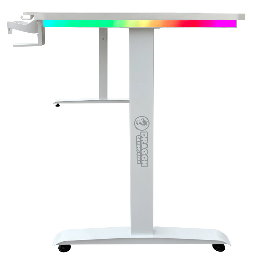 שולחן גיימינג פינתי שמאל כולל תאורה dragon smart tech rgb