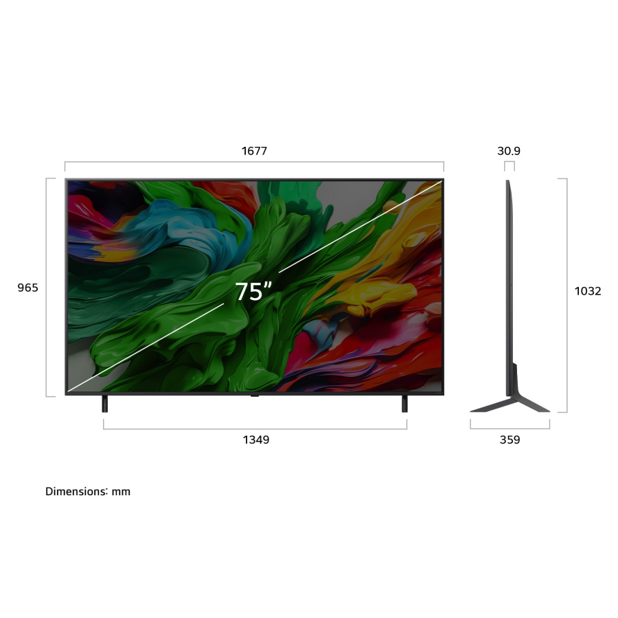 טלוויזיה חכמה 75 lg 4k qned