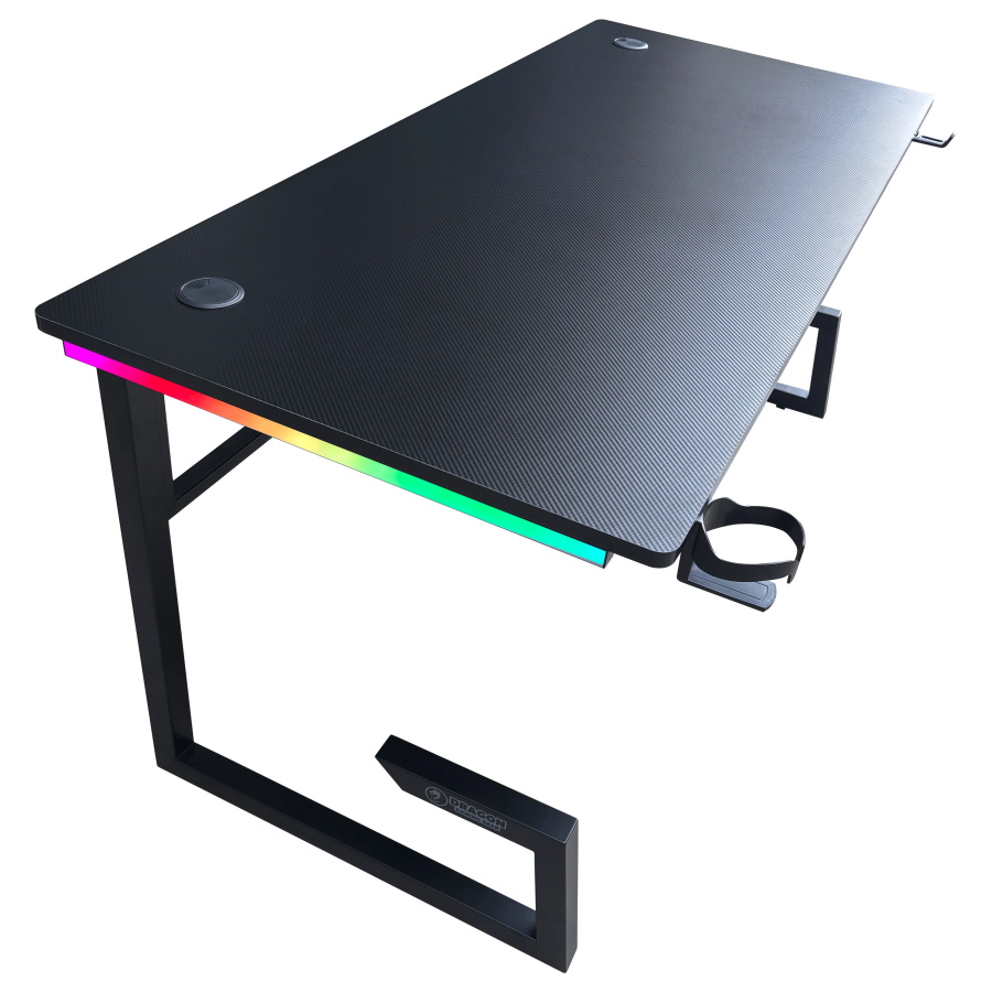 שולחן גיימינג כולל תאורה dragon rgb